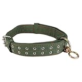 Cabilock Cattle Collar: Thick Canvas Cow Neck Strap, Adjustable Horse Collar, Goat Neck Strap, Green, 130x130cm, Durable & Adjustable, Ideal for Large Breeds, Cows, Horses, Goats