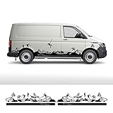 RWRAPS Car Body Side Stickers Camper Van Graphics Vinyl Decals,Fit for VW Transporter T3 T4 T5 T6 Accessories