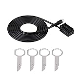 6000 CD MP3 for Audi o Input Aux Cable Adapter for Focus for Mondeo with Removal Tool Keys interconnect cables Simple play installation a directly replacement fo