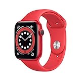 Apple Watch Series 6 (GPS, 44MM) - (PRODUCT)RED Aluminium Case with (PRODUCT)RED Sport Band (Renewed)