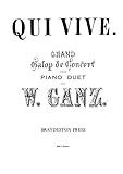 Qui Vive - Grand Galop De Concert for Piano Duet