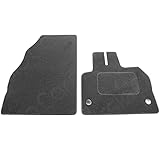 Carsio Carpet Car Mats For Renault Kangoo Van 2009+ Onwards 2 Piece Set Tailored Fit Floor Mat Complete Accessory Black Custom Fitted - All Weather, Anti-Slip Backing & Black Trim