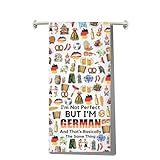 MYSOMY German Kitchen Towel Germany Lover Gifts Germany Flag Dish Towels Deutschland Gift Deutschland Dish Towel (GERMAN and kt1)