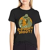 Mugs Murphy Dave Lister D-D-Don't Shoot T-Shirt Female Graphics Blouse Female Clothing Tight Shirts for Women Black