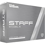 Wilson Staff Golf Balls, Staff Model X, FourPiece High Spin Golf Ball, 12 Balls, White