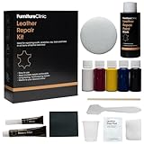 Furniture Clinic Complete Leather Repair Kit (Black) | For Sofas, Car Seats, Furniture, Chairs of Leather - Patch, fill and touch up scratches, tears and other damaged areas