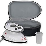 The Quilted Bear Mini Steam Iron - Travel Iron Steam Mini for Effortless Quilting, Crafting, and Wrinkle-Free Clothing - Compact Holiday & Travel Essentials with Hardshell Case (Black)