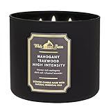 Mahogany Teakwood High Intensity 3-Wick Candle 14.5 oz Scented Candle