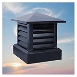 Fume Cupboard Roof Aluminum Alloy Rain Cover Aluminum Alloy Square Tapered Top Chimney Rain Caps Chimney Flue Cover Fit Existing Flue Tile(70x70cm/27.5x27.5in)
