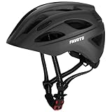 Favoto Toddler Kids Bike Helmet - Children Cycling Helmet Breathable Black Adjustable Helmet for Boys and Girls Size S(18.9"-21.3")