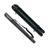yinfente Violin Viola Cello Bow Case Carbon Fiber Strong Lightweight Bow Bag Hold 2pcs Bow Adjustable Strap
