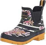 Joules Women's Wellibob Wellington Boots, Navy Floral Stripe, 9 UK