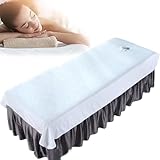 MIUPOO Waterproof Oilproof Massage Table Sheets with Hole,Wipeable Soft Comfortable Spa Bed Cover,Rose Printing Massage Tables Rest Cover for Spa Beauty Salon Hotels,9 x 78 Inches,1 Piece.