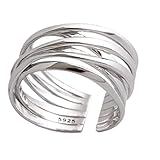Open Ring, Women's 925 Sterling Silver Rings, Silver Finger Ring, Simple Open Adjustable Rings, Ring For Men Women
