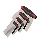 Dapetz ® 4 Piece Car Van Body Filler Applicator Spreader Set 2" 3" 4" 6 Inch Spring Steel Easy to Use comes with Rubber Grips and Flexible Spring Blades