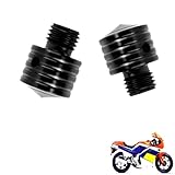 generic 2PCS motorcycle mirror plugs Compatible with Honda NS400R,tuning accessories,sturdy and durable(black)