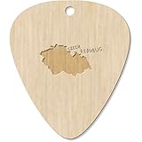 7 x 'Czech Republic Country' Guitar Picks/Pendants (GP00011004)
