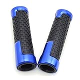 For GROM MSX125 RC51 VT1100 CBR929RR CBR600RR CBR954RR CB1000R Motorcycle Handlebar Grip Handle Bar Motorbike Grips Handle parts(Blue)