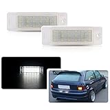 2pcs LED License Number Plate Lights For Astra F GSI MK3 1992-1998 For Calibra 1989-1997 Auto Car Rear Tag Lamp, OEM: 1224102, 90241129
