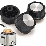 3Pcs Air Fryer Replacement Knob Anti Aging Material Timer Knobs Simple DIY Replacement Timer Knob D Type Shaft Knobs for Tower Air Fryers Replacement Plastic Switch Cooking Convenience