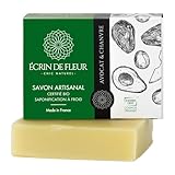 Écrin de Fleur – Certified Organic Avocado & Hemp Soap, Enriched with Orange and Ylang-Ylang, Handcrafted, Cold Processed, 1x90g