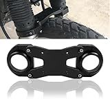CHIFUN Front Fork Brace Compatible with Kawasaki KLR650 KLR 650 2018-2023 Aluminum Motorcycle Fork Balance Shock Accessories（Black