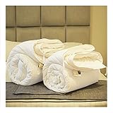 Devon Duvets Deluxe British Wool King Size Duvet Set - All-Season Luxury - 1 Lightweight 300gsm & 1 Medium Weight 600gsm (UK Size 225cm x 220cm) 14+ Tog - Exquisitely Handcrafted in the UK
