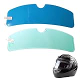 UEKPDM Pinlock Visor Insert, Helmet Visor Anti-Fog Film, Anti Water Clear Protective Motorbike Helmet Visors Film, Universal Motorcycle Helmet Cover Film for Motorbike Helmet Cover 2PCS