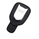 Car Sun Visor Glasses Holder For Aston Martin V8 V12 Vantage DBS DBX DB11 DB9 Leather Auto Sun Glasses Holder Emblem Ticket Cards Clip Accessories,Black