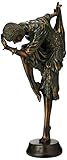 Design Toscano the Snake Dancer Art Deco Sculpture, Beige