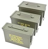 Nato US Army Metal Ammo/Tool Box- 3 Sizes (Medium)