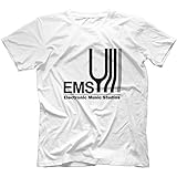 Opte Electronic Music Studios T-Shirt 100% Cotton Synthi Aks EMS Retro Synth VCS3 WhiteLarge