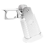 Airsoft Spare Parts KF CNC Aluminum Grip Set For ARMY R501 R601 R603 EMG AW WE Tokyo Marui Hi-Capa GBB Pistol Silver