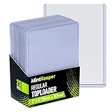 MintKeeper Top loaders Clear Hard Card 35pt Sleeves Compatible with Pokemon, Sports and MTG Toploaders (25 Pack)