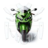 Stone Chip Paint Protection Film Scratch Protection Transparent Suitable for Kawasaki ZZR1400 / ZX14R 2012-2019