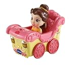 VTech Toot-Toot Drivers Belle's Enchanted Carriage, Official Disney Princess Pretend Play Vehicle with Lights, Phrases and Songs, Interactive Toddler Toy 12 Months, 2, 3, 4 Plus, English Version