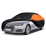 GUNHYI Car Cover Waterproof Breathable Large, Outdoor Car Cover Rain Dust Sun UV Protection Universal fit Audi A4/A5, Tesla Model 3, BMW 3 Series, Mercedes C Class etc. Fit Saloon (470 To 490cm)