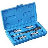 DAYUAN 5pc Diesel Injector Seat Cutter Set Compatible with Delphi Bosch Bmw Merc CRD PSA Ford Fiat