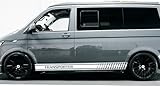 2X Side Stripes Decals Compatible with VW Volkswagen Transporter Van T4 T5 T6 Caddy vw1