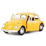 imtfzct 1/36 Volkswagen Beetle 1967 Model Car, Children's Alloy Toy Car, Model Car with Pull Back Function, Collectible Toy Car, Gift for Children (yellow)