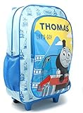TDL Childrens Deluxe Thomas The Tank Engine Trolley Backpack Travel Bag with Side Mesh Pockets,Blue