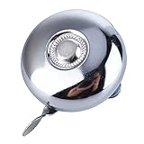 Classic Vintage Bike Bell, Retro Metal Ring Cycling Bicycle Handlebar Bell Loud Bike Alarm Horn Silver for Mountain Bike Road Bike
