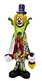 THE GEMS OF VENICE Clown Murano Glass H28cm Made in Italy Clown F451 (FLASCH)