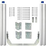 Lusheer Boat Trailer Guide-ons 48“, Guide Pole Kit，Heavy Duty 2PCS Steel Trailer Post Guide on, for Your Ski Boat, Fishing Boat or Sailboat Trailer，More Rust-Prevention