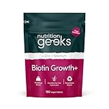 Biotin Hair Growth Supplement - 180 Vegan Tablets Enhanced with Zinc & Selenium, Hair Vitamins Complex - Biotin 10000 mcg - Hair Skin and Nails Vitamins for Women & Men UK (Packaging Design May Vary)