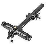 SHARROW Archery Recurve Bow Sight Aluminum 9 inch Quick Adjustment Shooting Target Sight for Recurve Bows Competitive Hunting (Black)