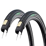 Pair of Road Cruiser 16 x 1.75 Eco-Friendly Kevlar Guard 47-305 B/B-SK+RT Black Urban Terrain Tyre