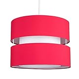 MiniSun | Modern 2 Tier Ceiling Light Shade in a Red Finish | Pendant Lights, Home Décor & Improvement Essential | 260mm Shade Width