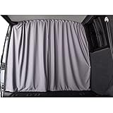Shore Vans Blackout Curtains Compatible with Vauxhall Vivaro 2001-2020 (Grey, Cab Divider)