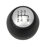 PU Leather Gear Knob For Alfa For Romeo 147 156 GT 5 Speed Black Glossy Plate ABS Plastic Handle Manual Gear Lever Knob Car Gear Shift Knob